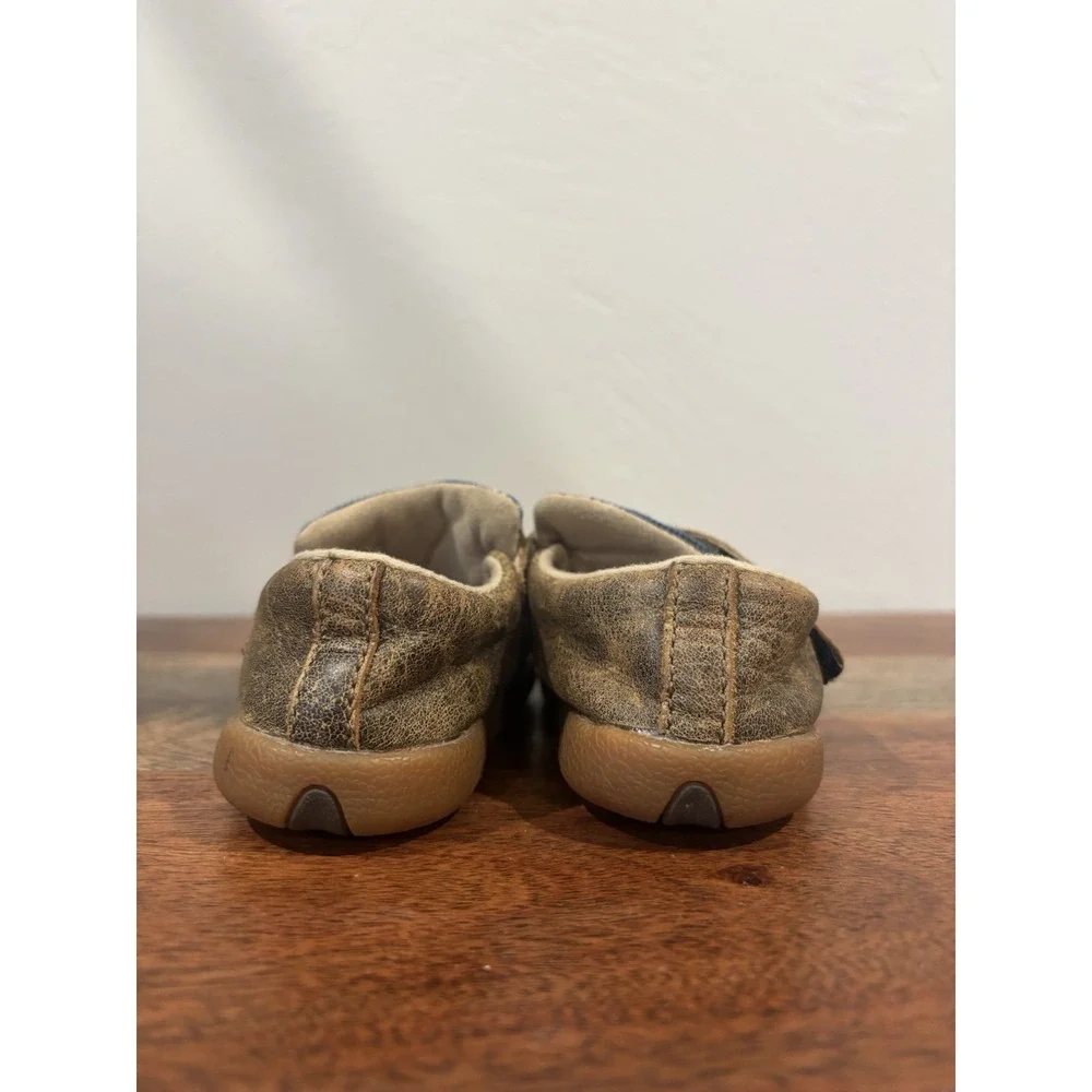 Twisted X Baby Shoes Toddler Bomber Serape Driving Moc Leather 4M Western Cowboy